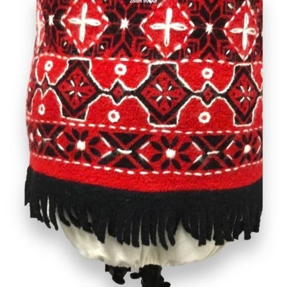 Susan Bristol Vintage Women’s Hand Embroidered 100% Wool Sweater Vest, size M - Picture 6 of 9